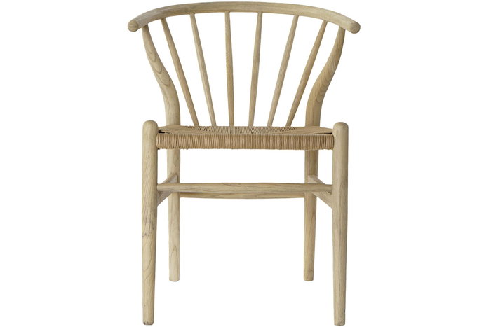 DKD Home Decor Silla Cottage Natural 47 x 79 x 57 cm (2 Unidades) Ratán y Olmo
