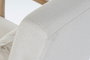 DKD Home Decor Mecedora de Lino y Rubberwood Beige