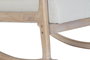 DKD Home Decor Mecedora de Lino y Rubberwood Beige
