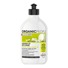 ORGANIC PEOPLE Lavavajillas Líquido Aloe-Olive 500Ml. Eco Certificado ICEA