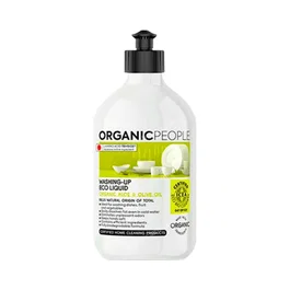 ORGANIC PEOPLE Lavavajillas Líquido Aloe-Olive 500Ml. Eco Certificado ICEA