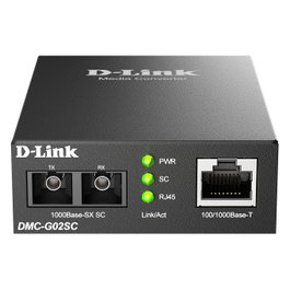 D-Link DMC-G02SC Conversor de medios Gigabit 100/1000Base-T a 1000Base-SX SC Multimodo (550m)