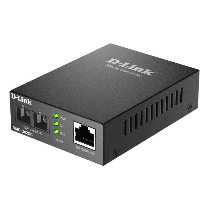 D-Link DMC-G02SC Conversor de medios 100/1000Base-T a 1000Base-SX SC Multimodo 550m