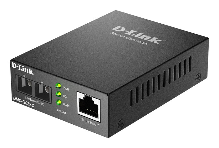 D-Link DMC-G02SC Convertidor de medios 100/1000Base-T a 1000Base-SX SC Multimodo (550 m)