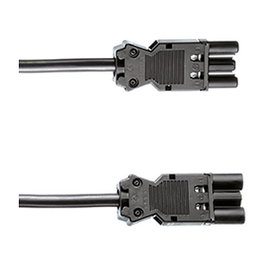 Bachmann Alargador Eléctrico 5 m con Conectores GST18, Cable H05VV-F 3G1.5 Negro, 375.0053