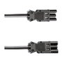 Bachmann Alargador Eléctrico 5 m con Conectores GST18, Cable H05VV-F 3G1.5 Negro, 375.0053