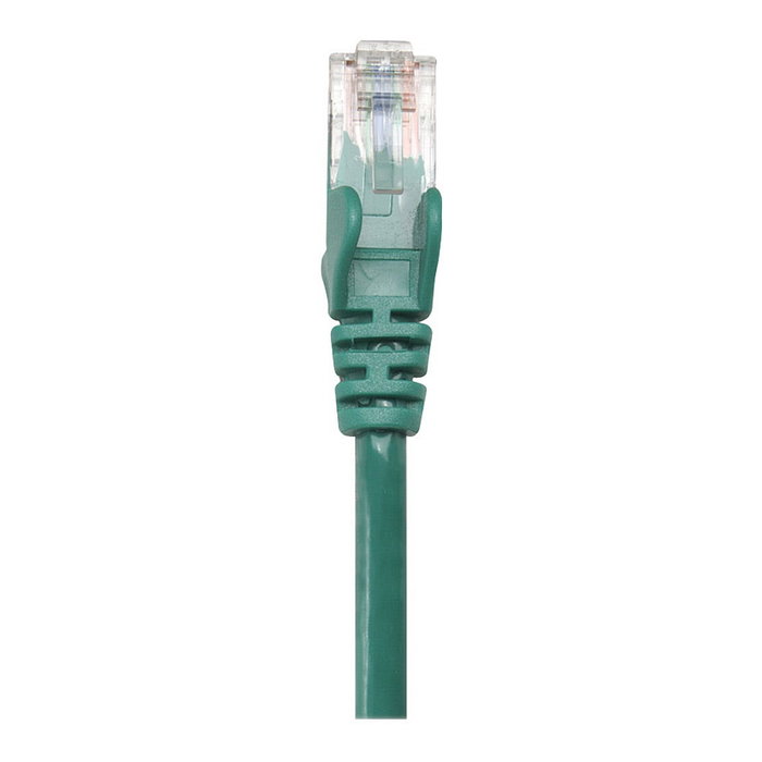 Intellinet Cable de Red Patch Cat6A, Cobre S/FTP LSZH, 0.25 m, Verde, RJ45 Macho, Chapado en Oro, GHMT
