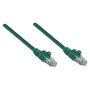Intellinet Cable de Red Patch Cat6A, Cobre S/FTP LSZH, 0.25 m, Verde, RJ45 Macho, Chapado en Oro, GHMT
