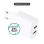 eSTUFF Cargador INFINITE USB-A 24W - Blanco - Con Plástico 98% Reciclado