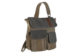 DKD Home Decor Bolso Bandolera Canvas y Cuero Beige NOAH