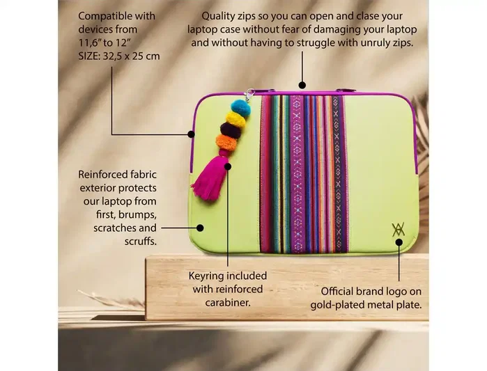 Wondee Funda para portátil 12' Vam Vam Lemonade