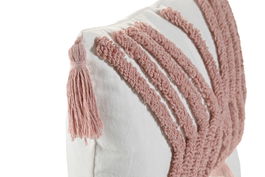 DKD Home Decor ch1c25 Cojín Urban Blanco Rosa 30 x 50 cm (2 Unidades)