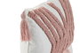 DKD Home Decor Pack de 2 Cojines de Poliéster 50x30 cm Blanco con Aplicaciones Rosa