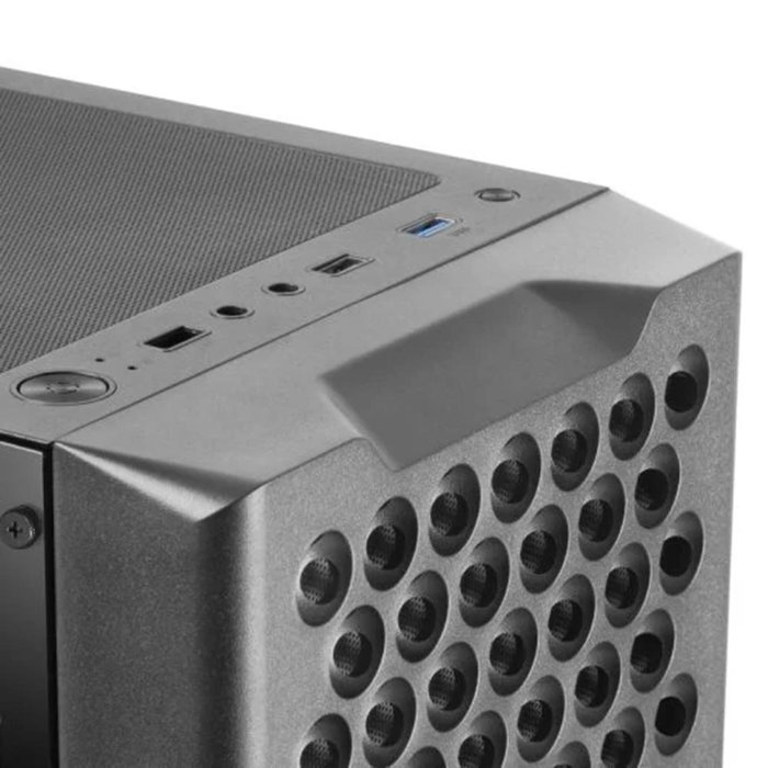 Mars Gaming MC-iPRO Caja PC Semitorre ATX, Negro, Cristal Templado Lateral, Ventilador 120 mm, Gestión de Cables, USB 3.0, Compatible con Refrigeración Líquida