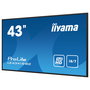 Iiyama ProLite LE4341S-B2 Monitor de Señalización Digital Full HD IPS de 108 cm (43"), 1920x1080 Pixeles, 3xHDMI, VGA, Ethernet, 18/7