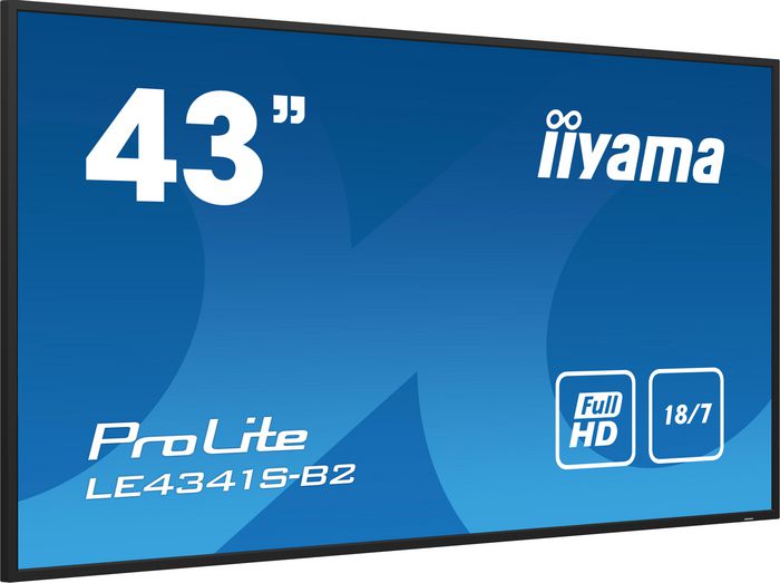 iiyama Monitor 43 Pulgadas Full HD 1920x1080 IPS Panel 350 cd/m2 1% Haze Modo Paisaje Parlantes 2x 10W VGA HDMI USB LAN/RS232C VESA 400x400 iiyama Monitor 43 Pulgadas Full HD 1920x1080 IPS Panel 350 cd/m2 1% Haze Modo Paisaje Parlantes 2x 10W VGA HDMI USB LAN/RS232C VESA 400x400