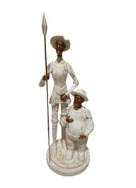DKD Home Decor Figura de Quijote Blanco y Dorado