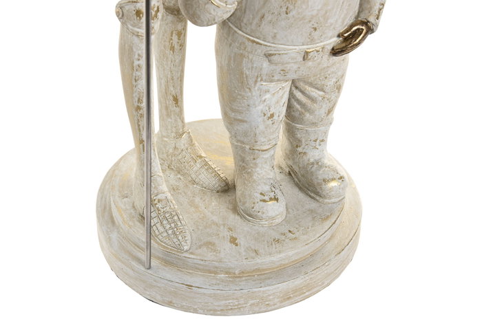 DKD Home Decor Figura de Quijote Blanco y Dorado