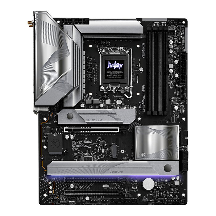 ASRock Z890 Placa Base WiFi 7, Socket LGA 1851, Intel Core Ultra, DDR5, Bluetooth 5.4 ATX ASRock Z890 Placa Base WiFi 7, Socket LGA 1851, Intel Core Ultra, DDR5, Bluetooth 5.4 ATX