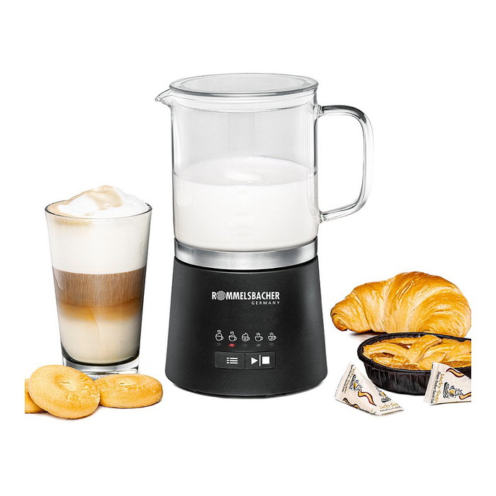Rommelsbacher MS 625 Espumador de Leche 500ml Acero Inoxidable Negro