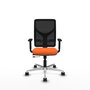 PIQUERAS Y CRESPO Silla de oficina Motilla Naranja/Negro con Mecanismo Sincro/Traslack