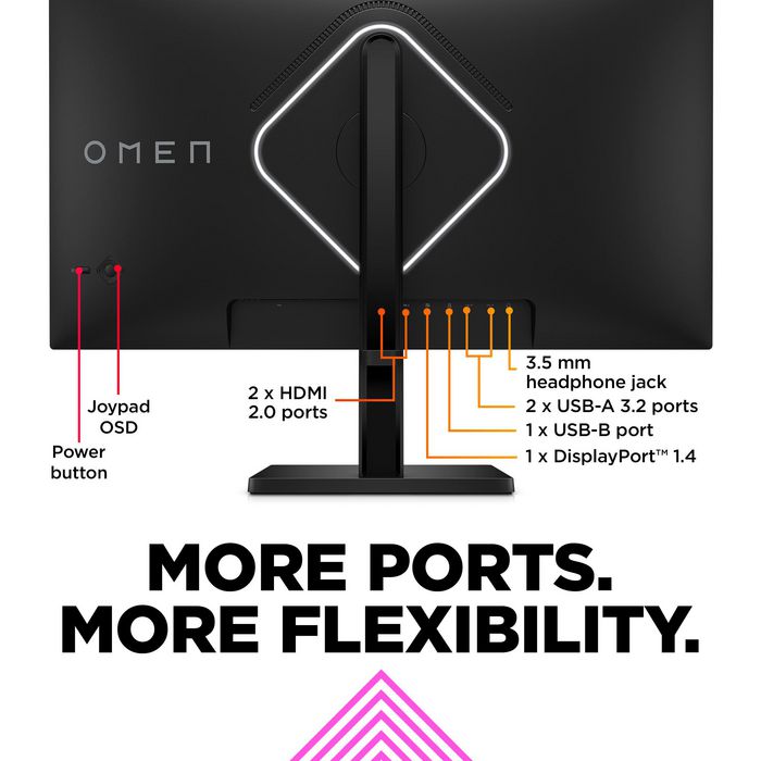 HP Omen Omen 27s Monitor Gaming 27 Pulgadas Full HD 240Hz 1ms G-Sync Compatible HDR400 Altavoces RGB
