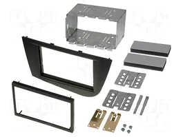 ACV Bastidor de montaje de radio 2 DIN para Seat, negro