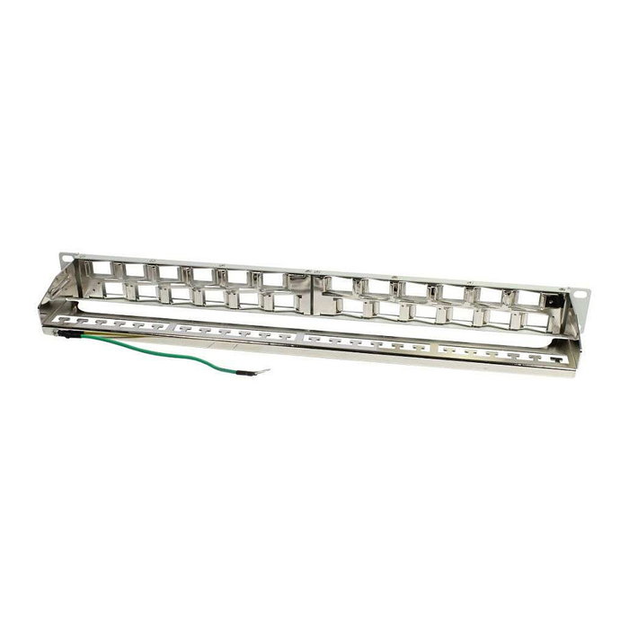 Synergy21 Keystone Soporte Modular para 24xTP-Módulos, 1HE, Gris Claro