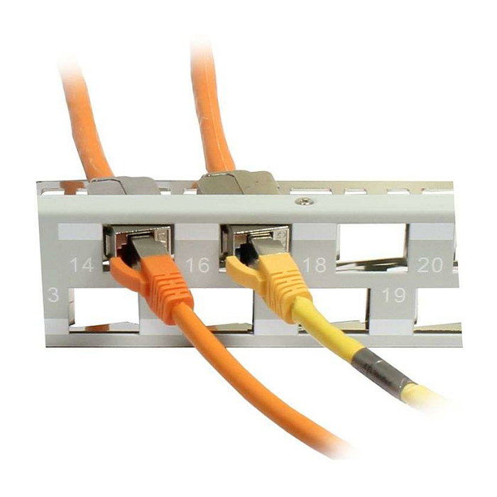 Synergy21 Keystone Soporte Modular para 24xTP-Módulos, 1HE, Gris Claro