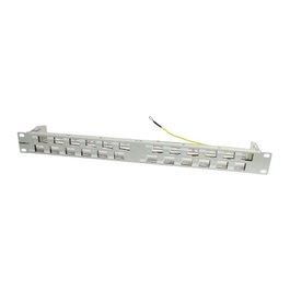 Synergy21 Keystone Soporte Modular para 24xTP-Módulos, 1HE, Gris Claro