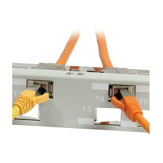 Synergy21 Keystone Soporte Modular para 24xTP-Módulos, 1HE, Gris Claro