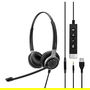EPOS IMPACT SC 665 USB Auriculares Diadema con Micrófono Unidireccional Boom, Cancelación de Ruido, Supraaural, Negro/Plata, Alámbrico, USB Tipo-A, 50-18000 Hz