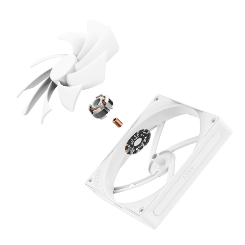 NZXT RF-Q14SF-W2 Ventilador Carcasa Ordenador 14 cm Blanco 1 Pieza(s) Rodamiento Fluido PWM 1500 RPM Max