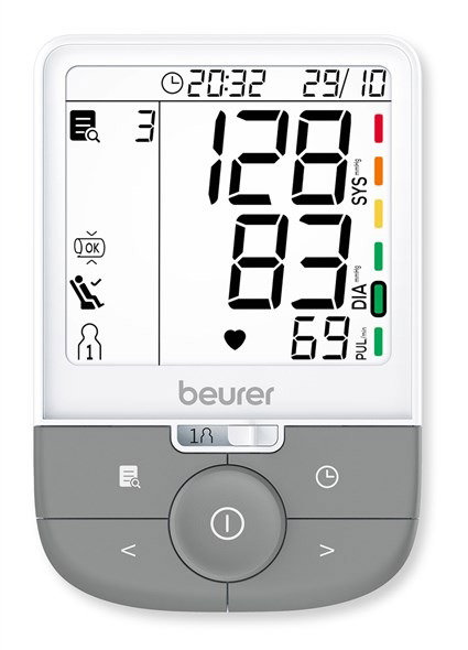 Beurer BM-53 Tensiómetro de Brazo con Detección de Arritmias y Medición de Pulso y Presión Arterial