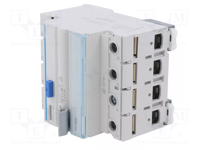 HAGER Interruptor diferencial 63A 300mA 3+N Tipo A HAGER Interruptor diferencial 63A 300mA 3+N Tipo A
