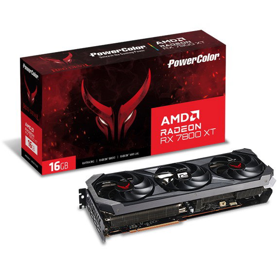PowerColor RX 7800 XT 16GB GDDR6 Red Devil 3 Ventiladores