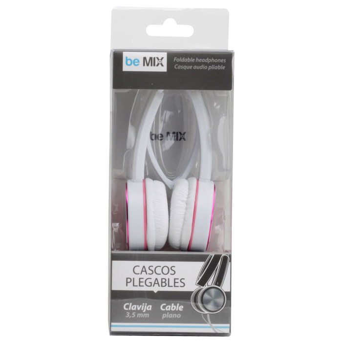 Be Mix Cascos Plegables Surtido Tel, Colores Surtidos, Sensibilidad: 105 dB, Impedancia: 32 ohmios, Frecuencia: 20 Hz - 20 KHz Be Mix Cascos Plegables Surtido Tel, Colores Surtidos, Sensibilidad: 105 dB, Impedancia: 32 ohmios, Frecuencia: 20 Hz - 20 KHz