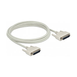 DeLOCK Cable Serie D-Sub 25 Macho a Macho 3 m