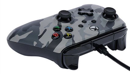 Power A 1525943-01 Mando con Cable para Xbox Series X|S, Arctic Camo. Compatible con Xbox One y Windows 10/11.