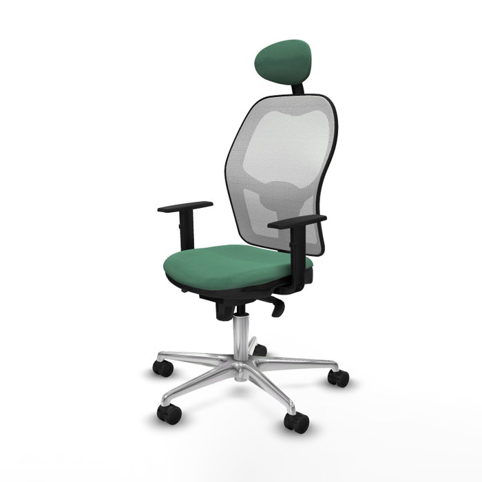 PIQUERAS Y CRESPO Silla de oficina Jorquera Verde esmeralda y Blanco PIQUERAS Y CRESPO Silla de oficina Jorquera Verde esmeralda y Blanco