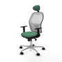 PIQUERAS Y CRESPO Silla de oficina Jorquera Verde esmeralda y Blanco