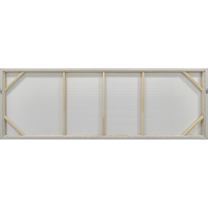 DKD Home Decor Cuadro Lienzo y Yeso Moderno Surtido de 2 Piezas Verde Menta y Blanco