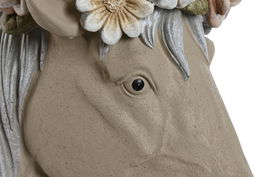 DKD Home Decor Macetero Shabby Crema Multicolor 27 x 42 x 31 cm (2 Unidades)