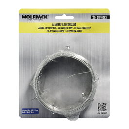 WOLFPACK LINEA PROFESIONAL Alambre Galvanizado 1,10 mm / 6 (Rollo 50 metros)
