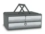 Cep Fichero de Sobremesa Moov Up con 3 Cajones y Cerradura, Gris, Reciclado 80%