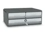 Cep Fichero de Sobremesa Moov Up con 3 Cajones y Cerradura, Gris, Reciclado 80%