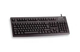 Cherry G83-6104 Teclado USB Alámbrico Universal Negro Completo 104 Teclas QWERTY Inglés EE.UU. para PC, sin retroiluminación