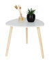 Inde Mesita Auxiliar de Madera White, 39.3 cm Alto x 39.7 cm Largo x 6 cm Ancho (6 Unidades)