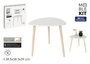 Inde Mesita Auxiliar de Madera White, 39.3 cm Alto x 39.7 cm Largo x 6 cm Ancho (6 Unidades)