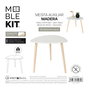 Inde Mesita Auxiliar de Madera White, 39.3 cm Alto x 39.7 cm Largo x 6 cm Ancho (6 Unidades)